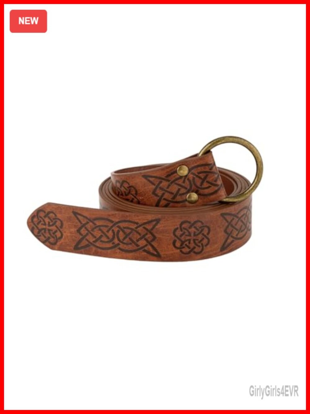 Women's PU-Leather Viking Knot Belt Medieval Renaissance Cosplay Costume